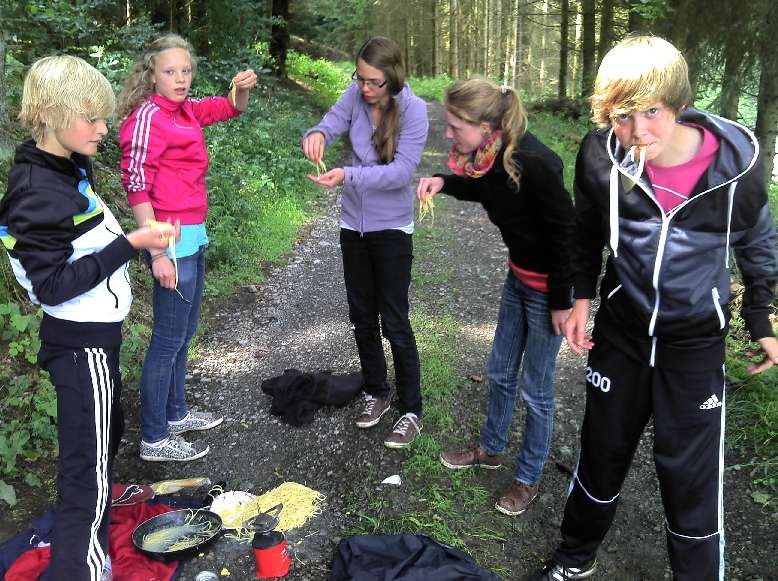 Spaghetti a la Schotterpiste