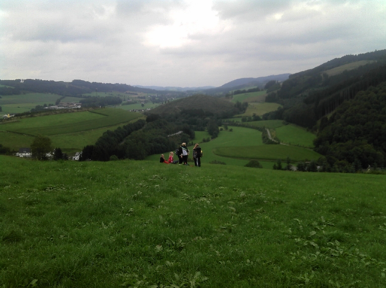 Pause auf einer Wiese